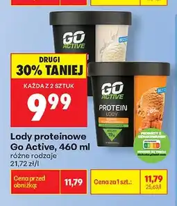 Biedronka Lody proteinowe Go Active oferta