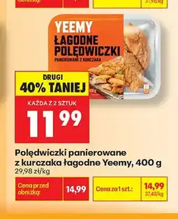 Biedronka Polędwiczki panierowane z kurczaka łagodne Yeemy oferta