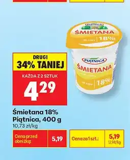 Biedronka Śmietana 18% Piątnica oferta