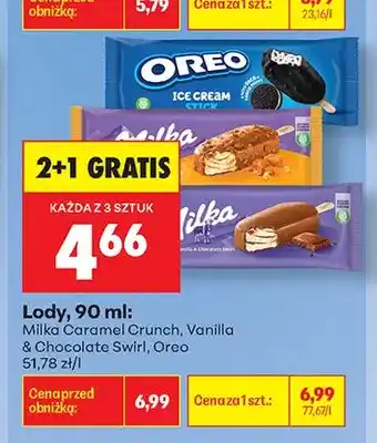 Biedronka Lody Milka Caramel Crunch oferta