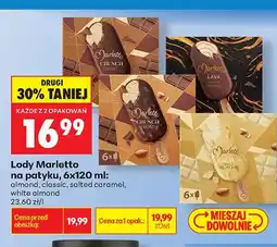 Biedronka Lody na patyku Marletto Classic 6-pak oferta