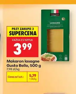 Biedronka Makaron lasagne Gusto Bello oferta