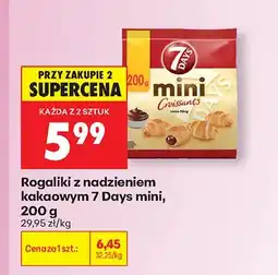Biedronka Rogaliki z nadzieniem kakaowym 7 Days mini oferta