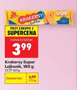 Biedronka Krakersy Super Lajkonik oferta