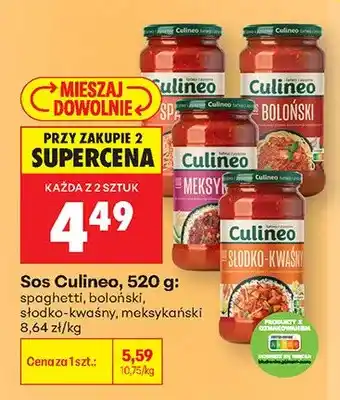 Biedronka Sos Culineo spaghetti oferta