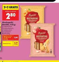 Biedronka Biszkopciki Bonitki z nadzieniem truskawkowym oferta