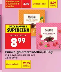 Biedronka Pianko-galaretka Meltié malinowa oferta