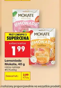 Biedronka Lemoniada Mokate Freesh Guarana Orange Grapefruit oferta