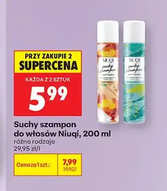 Biedronka Suchy szampon do włosów Niuqi Juicy Mango oferta