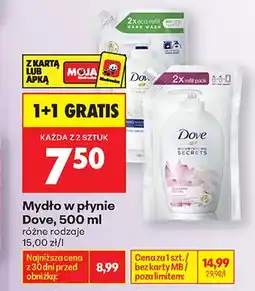 Biedronka Mydło w płynie Dove oferta