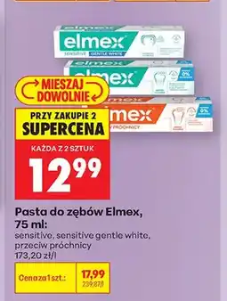 Biedronka Pasta do zębów Elmex Sensitive Gentle White oferta