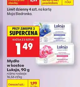 Biedronka Mydło w kostce Luksja oferta