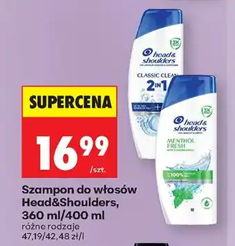 Biedronka Szampon do włosów Head & Shoulders Menthol Fresh oferta