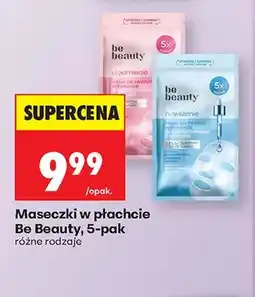 Biedronka Maseczki w płachcie Be Beauty 5-pak oferta