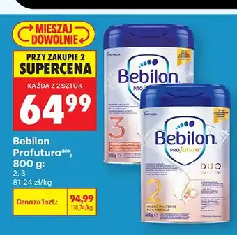 Biedronka Mleko modyfikowane Bebilon Profutura 3 oferta