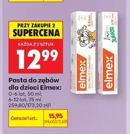 Biedronka Pasta do zębów dla dzieci Elmex 6-12 lat oferta