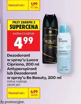 Biedronka Dezodorant w spray'u Lucca Cipriano oferta