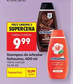 Biedronka Szampon do włosów Schauma Hair Booster oferta