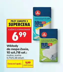 Biedronka Wkłady do mopa mokre Zosia oferta