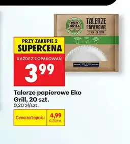 Biedronka Talerze papierowe Eko Grill oferta