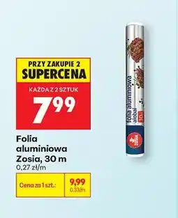 Biedronka Folia aluminiowa Zosia 30 m oferta