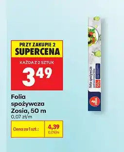 Biedronka Folia spożywcza Zosia 50 m oferta