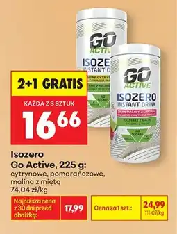 Biedronka Napój izotoniczny Isozero Go Active pomarańczowy oferta