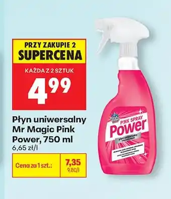 Biedronka Płyn uniwersalny Mr Magic Pink Power oferta