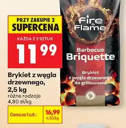 Biedronka Brykiet z węgla drzewnego Fire & Flame oferta
