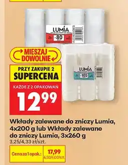 Biedronka Wkłady zalewane do zniczy Lumia 3-pak oferta