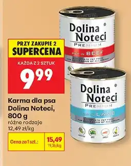 Biedronka Karma dla psa Dolina Noteci Premium bogata w wołowinę oferta