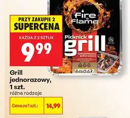 Biedronka Grill jednorazowy Picknick Fire & Flame oferta