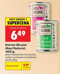 Biedronka Karma dla psa Maxi Natural indyk i wołowina z batatami oferta