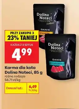 Biedronka Karma dla kota Dolina Noteci Premium z tuńczykiem oferta