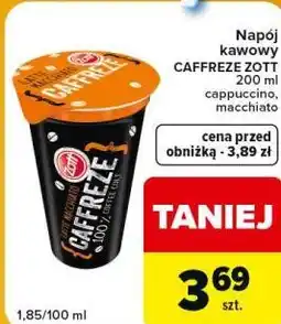 Carrefour Express Napój kawowy Caffreze Zott oferta