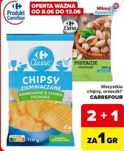 Carrefour Market Wszystkie chipsy, orzeszki* CARREFOUR oferta