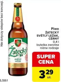 Carrefour Market Piwo Žatecký Světlý Ležák, Černý oferta