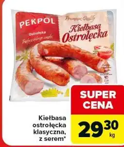 Carrefour Market Kiełbasa ostrołęcka klasyczna, z serem oferta
