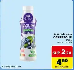 Carrefour Market Jogurt do picia CARREFOUR oferta