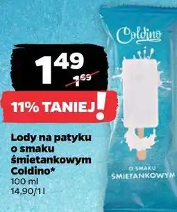 Netto Lody na patyku o smaku śmietankowym Coldino oferta