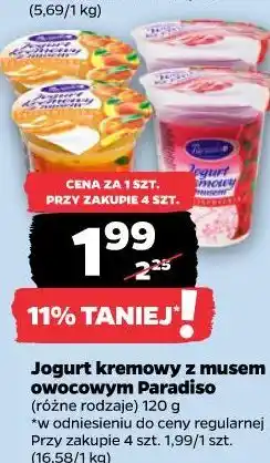 Netto Jogurt kremowy z musem owocowym Paradiso oferta