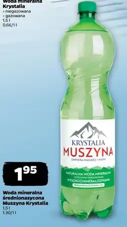 Netto Muszyna Krystalia Woda mineralna średnionasycona oferta