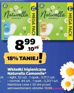 Netto Wkładki higieniczne Naturella Camomile oferta