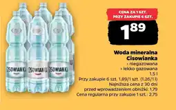 Netto Woda niegazowana Cisowianka oferta