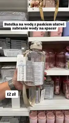 Pepco Butelka na wodę z paskiem Pepco Home Slim oferta