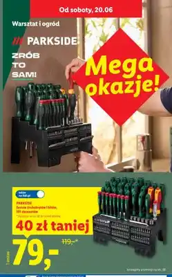 Lidl Zestaw śrubokrętów i bitów Parkside oferta