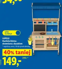 Lidl Kuchnia błotna drewniana z daszkiem Lupilu oferta