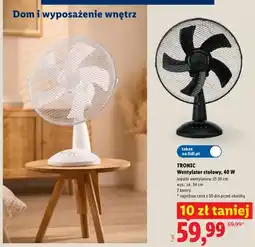 Lidl Wentylator stołowy TRONIC oferta