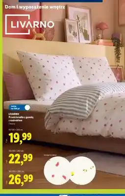 Lidl Prześcieradło z gumką z nadrukiem Livarno 90-100x200 cm oferta