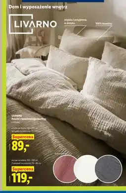 Lidl Pościel z bawełnianego muślinu Livarno 140x200 cm oferta